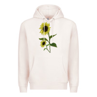 Pale Pink Buttercream Sunflower Premium Hoodie - LillyAllenDesigns
