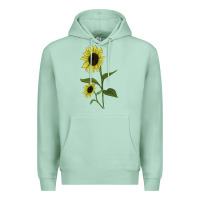 Seafoam Buttercream Sunflower Premium Hoodie - LillyAllenDesigns