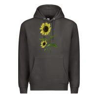 Smoke Buttercream Sunflower Premium Hoodie - LillyAllenDesigns