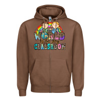 Chestnut the future of the world is in my classroom Zipper Hoodie - Zillion Design Studio