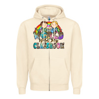 Sandshell the future of the world is in my classroom Zipper Hoodie - Zillion Design Studio