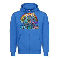 True Royal the future of the world is in my classroom Zipper Hoodie - Zillion Design Studio