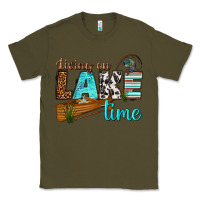 Army Green living on lake time Classic Tee - texasbilliewilder