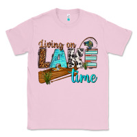 Bubblegum Pink living on lake time Classic Tee - texasbilliewilder