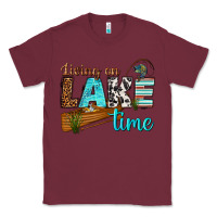 Burgundy living on lake time Classic Tee - texasbilliewilder
