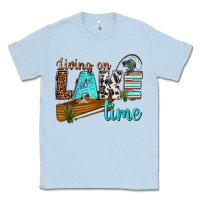 Dusty Blue living on lake time Classic Tee - texasbilliewilder