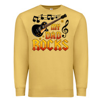 Antique Gold my dad rocks Premium Sweatshirt - HRA Design Shop
