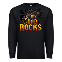 Black my dad rocks Premium Sweatshirt - HRA Design Shop