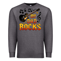 Charcoal Heather my dad rocks Premium Sweatshirt - HRA Design Shop