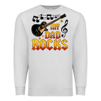 Dove Grey my dad rocks Premium Sweatshirt - HRA Design Shop