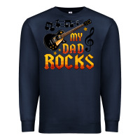 Navy my dad rocks Premium Sweatshirt - HRA Design Shop