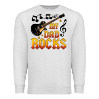 Oatmeal Heather my dad rocks Premium Sweatshirt - HRA Design Shop