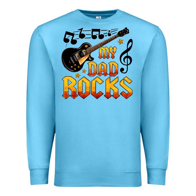 My Dad Rocks Premium Sweatshirt by HRA Design Shop | Teevron