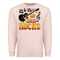 Pale Pink my dad rocks Premium Sweatshirt - HRA Design Shop