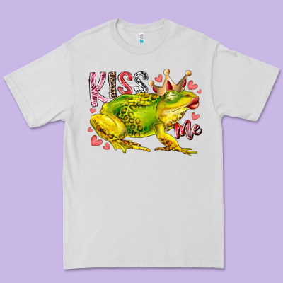 Kiss Me Frog Premium Tee Designed By Racoondesign