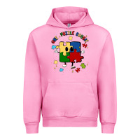 Fuchsia Pink one puzzle bougie Urban Hoodie - MaliasSmallBusiness