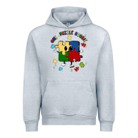 Heather Grey one puzzle bougie Urban Hoodie - MaliasSmallBusiness