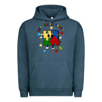 Pigment Midnight Navy one puzzle bougie Urban Hoodie - MaliasSmallBusiness