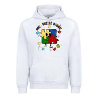White one puzzle bougie Urban Hoodie - MaliasSmallBusiness