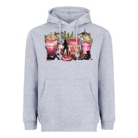 Heather Grey let's go girls coffee cups Heavyweight Hoodie - Zillion Design Studio