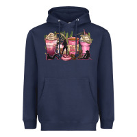Navy let's go girls coffee cups Heavyweight Hoodie - Zillion Design Studio