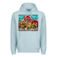 Blue Mist western truck farm animals mousepad Premium Hoodie - BarkalooDesign