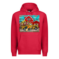 Cardinal western truck farm animals mousepad Premium Hoodie - BarkalooDesign
