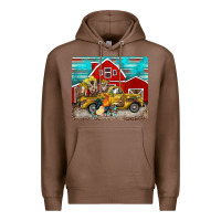 Chestnut western truck farm animals mousepad Premium Hoodie - BarkalooDesign