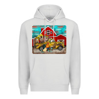Dove Grey western truck farm animals mousepad Premium Hoodie - BarkalooDesign