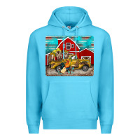 Ocean Blue western truck farm animals mousepad Premium Hoodie - BarkalooDesign