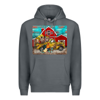 Rock western truck farm animals mousepad Premium Hoodie - BarkalooDesign