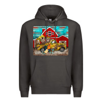 Smoke western truck farm animals mousepad Premium Hoodie - BarkalooDesign