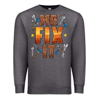 Charcoal Heather mr fix it Premium Sweatshirt - HRA Design Shop