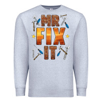 Heather Grey mr fix it Premium Sweatshirt - HRA Design Shop