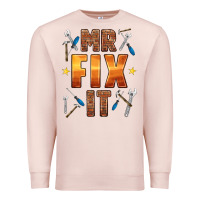 Pale Pink mr fix it Premium Sweatshirt - HRA Design Shop