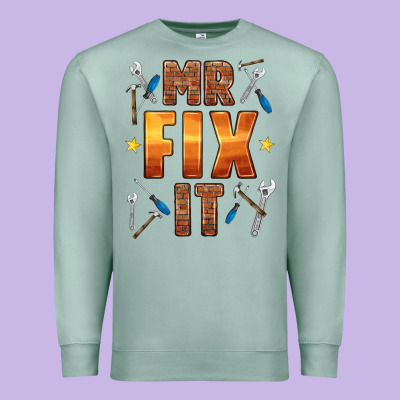 Mr Fix It Premium Sweatshirt Designed By Hra Design Shop