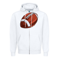 White football Zipper Hoodie - texasbilliewilder