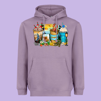 Louisiana Coffee Cups Heavyweight Hoodie Designed By Zillion Design Studio