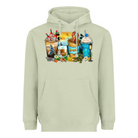 Matcha louisiana coffee cups Heavyweight Hoodie - Zillion Design Studio