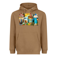 Toasted Coconut louisiana coffee cups Heavyweight Hoodie - Zillion Design Studio