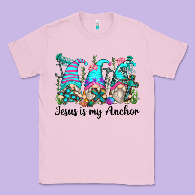 Classic Tee jesus is my anchor gnomes