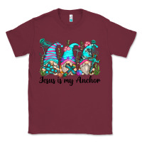 Burgundy jesus is my anchor gnomes Classic Tee - Zillion Design Studio