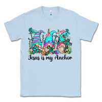 Dusty Blue jesus is my anchor gnomes Classic Tee - Zillion Design Studio