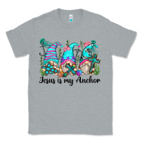 Heather Grey jesus is my anchor gnomes Classic Tee - Zillion Design Studio