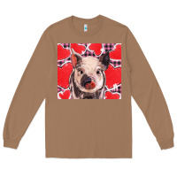 Toasted Coconut valentine's day glitter hearts pig Long Sleeve Tee - BarkalooDesign
