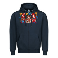 Navy football gnome with element Zipper Hoodie - texasbilliewilder