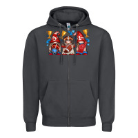 Smoke football gnome with element Zipper Hoodie - texasbilliewilder