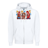 White football gnome with element Zipper Hoodie - texasbilliewilder