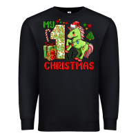 Black my first christmas unicorn Premium Sweatshirt - FaDigitalArtStudio