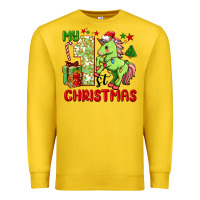 Lemon my first christmas unicorn Premium Sweatshirt - FaDigitalArtStudio